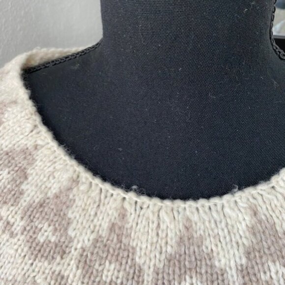 SONOMA Nordic Fair Isle Oversized Pullover Sweater Ivory Small - Picture 11 of 14
